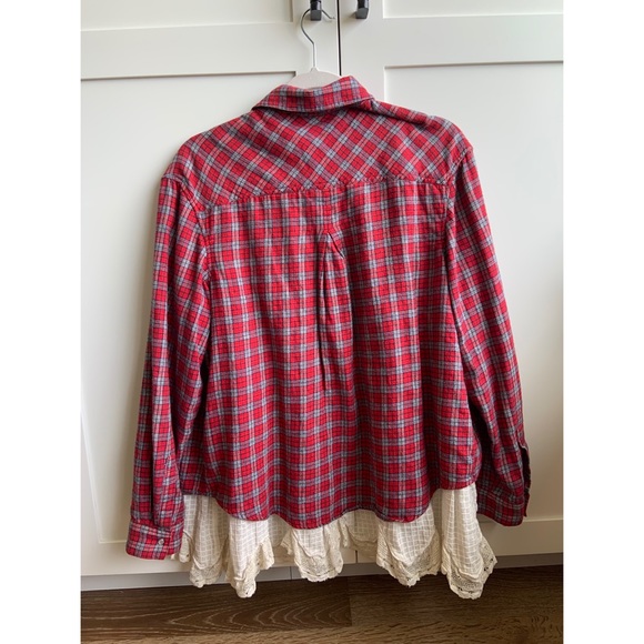 Urban Outfitters Lace bottom Flannel - Picture 2 of 3
